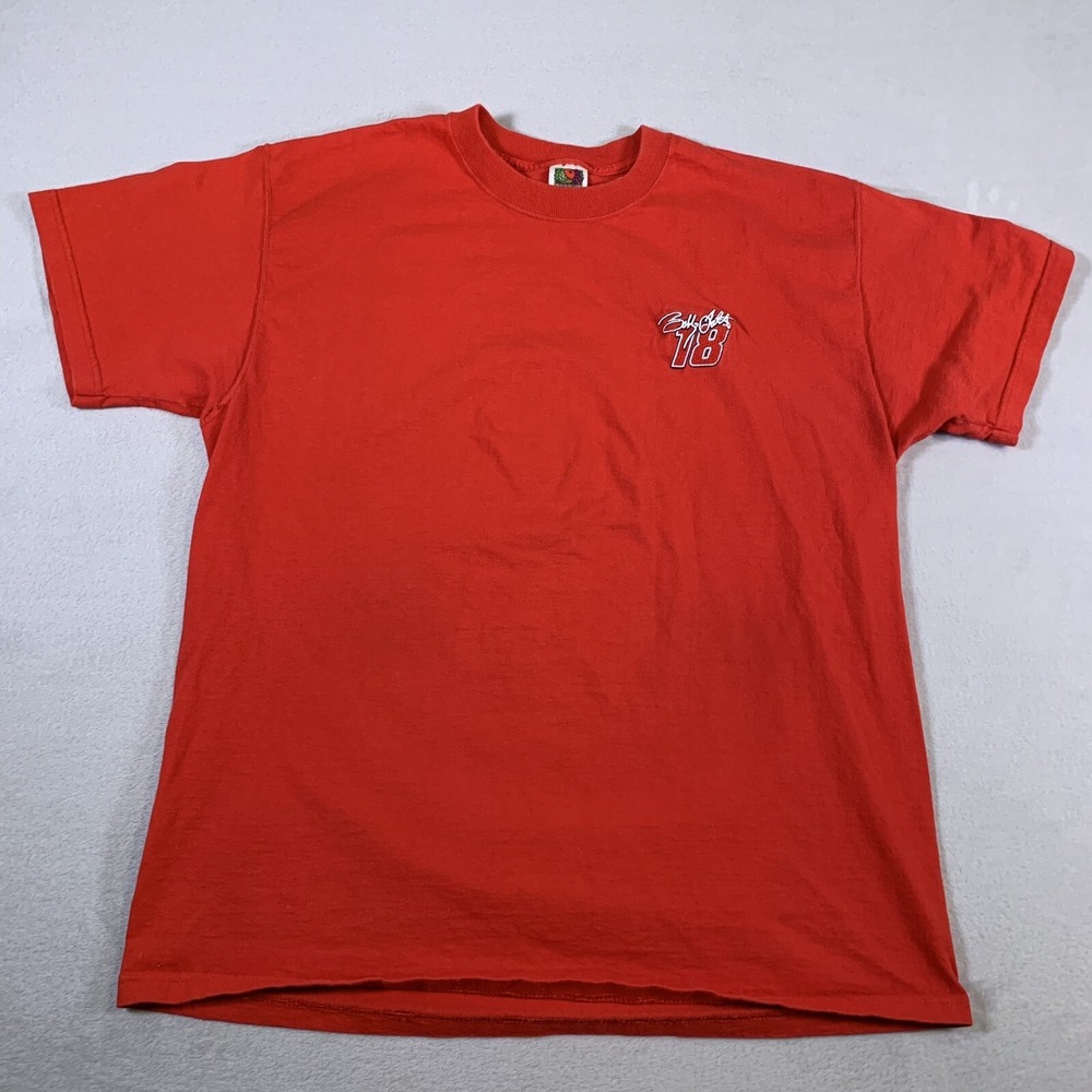 VINTAGE Nascar Kyle Busch Shirt Mens XL Red Racing #18 Soft Cotton Racer Adult